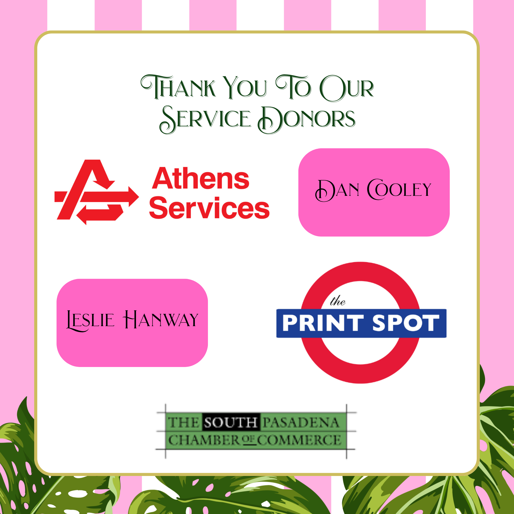 PG26 Service Donor Recognition